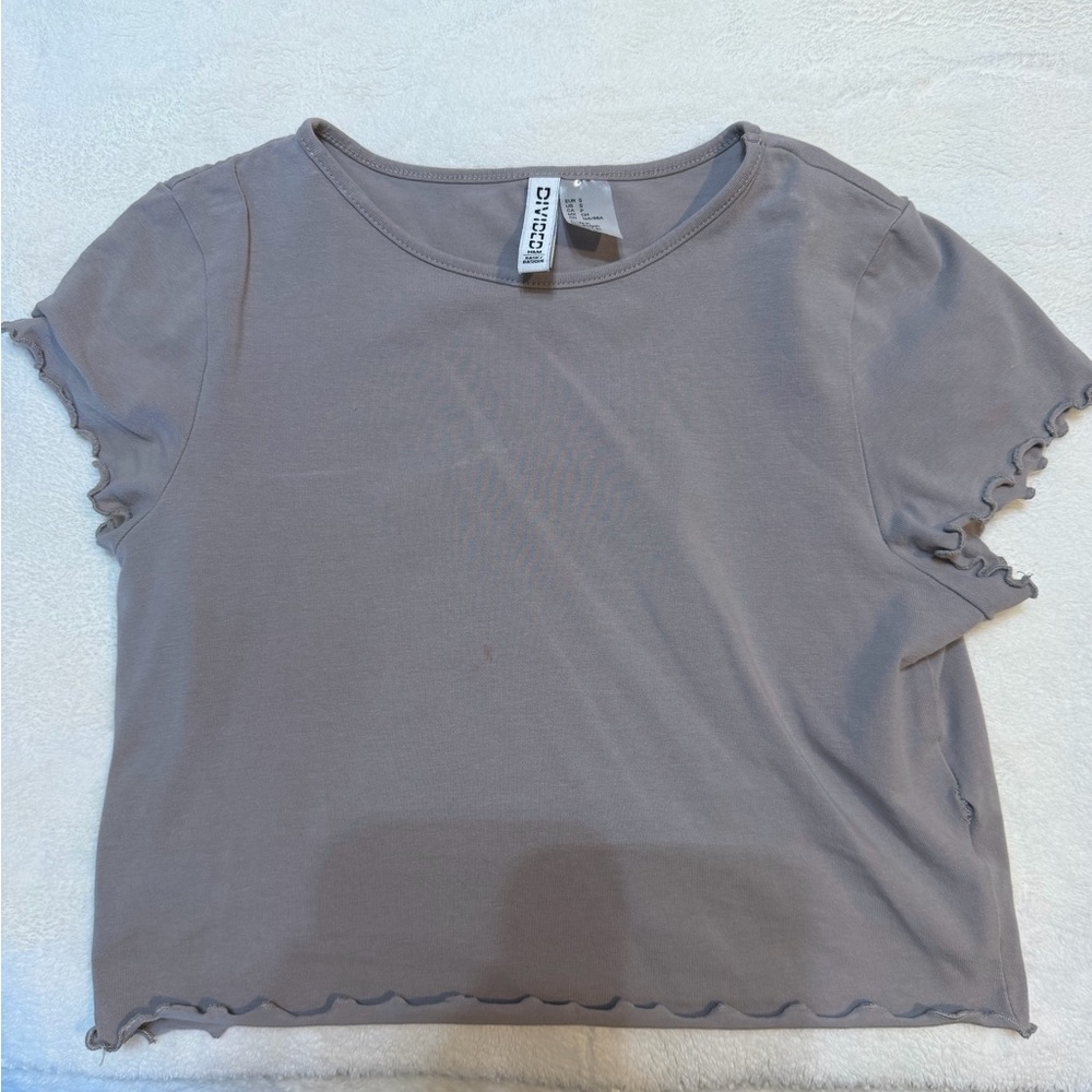 Grey Baby Tee